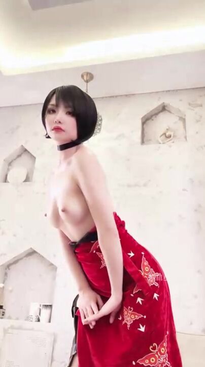 爆机少女喵小吉经典Cos《生化危机》艾达王赤裸诱惑 性感小逼逼待茎插入