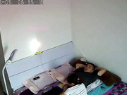 家庭攝像頭黑客破解拍攝到的小胖哥大清早要媳婦伺候來一炮再去上班 露臉高清