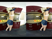 Very Cute Blonde Katy Rose Inserts Veggies and Fucks Hard