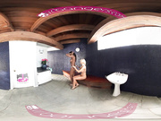 Virtual Reality The Pool House Girls lesbian session - 360 degrees