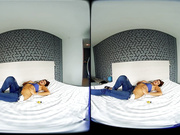 Girl on photoset getting hot with popper