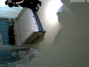 主题店黑色高跟鞋蕾丝连衣裙高雅气质长发美女私会性福眼镜男衣服还没脱就急着吃屌日了2炮美女很激情疯狂