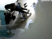 主题店黑色高跟鞋蕾丝连衣裙高雅气质长发美女私会性福眼镜男衣服还没脱就急着吃屌日了2炮美女很激情疯狂