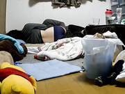 家庭摄像头破解强开小夫妻私密生活变态长毛男癖好特殊抱着女友屁股亲吻脱光衣服口水润滑互搞妹子奶子好大