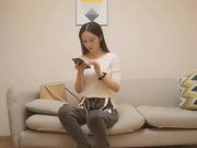 嫖嫖sex约了个牛仔裤长相甜美妹子，豹纹内衣舔弄口交自摸抽插猛操_ev