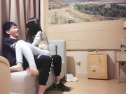 约甜美小姐姐性格开朗爱笑才播了一半小哥翻车