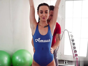 性感健身宝贝诱惑教练大鸡巴侧入打桩肛交